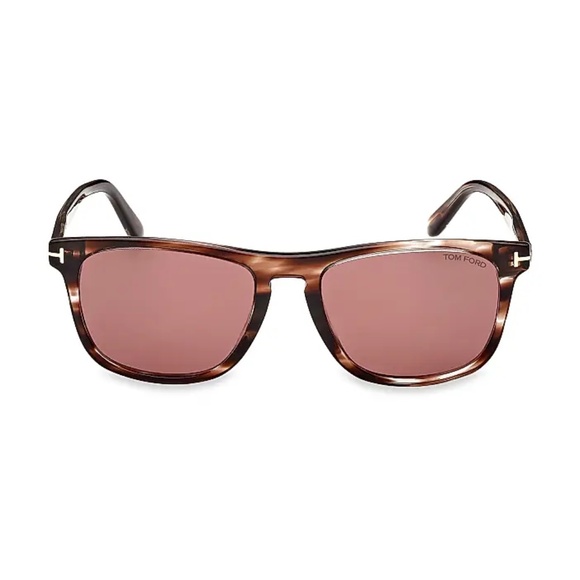 NWT TOM FORD 54mm Square Sunglasses Gerard 02 In Designer Velvet Brown Case main image 16